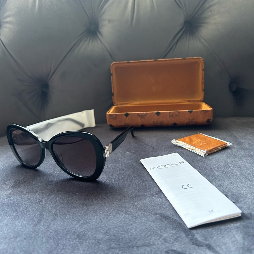 MCM Grey Gradient Butterfly Ladies Sunglasses